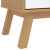 vidaXL Kleiderschrank OLDEN Weiß Braun 76,5x53x172cm Produktbild-Vorschau 12