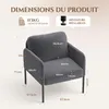 COLAMY fauteuil – Natuurlijk comfort voor dagelijks Productafbeelding-voorbeeld 11