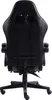 The back view of a black and gray gaming chair with a white background. Produktbild-Vorschau