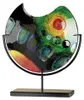 Casablanca by Gilde  Glasart runde Dekovase auf Ständer Produktbild-Vorschau 1