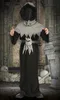 A person wearing a skull demon costume in a graveyard setting. Produktbild-Vorschau