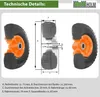 2x Sackkarrenrad Vollgummi 260x85 mm 3.00-4 60mm Nabenlänge Produktbild-Vorschau 4