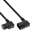 InLine Netzkabel Kaltgeräteverlängerung, C13 auf C14, 90° Produktbild-Vorschau 1