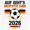 Spreadshirt Auf Geht's Deutschland 2026 Fußball Fan Kinder Produktbild-Vorschau 2