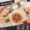 Professionele pizzasteen, pizzaschep en pizzames set - Productafbeelding-voorbeeld 9