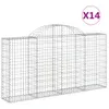 The Living Store Gabionen mit Hochbogen 14Stk. Produktbild-Vorschau 2