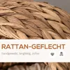 PawHut Rattan Katzenkorb Katzenhöhle Katzenhütte Katzenbett Produktbild-Vorschau 6