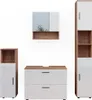 Badmöbel-Set Vicco Irma Weiß Hochglanz/Goldkraft Eiche 4 Produktbild-Vorschau 1