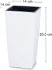 Urbi Veľký biely kvetináč 14 cm Náhľad obrázku produktu 6