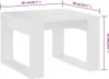vidaXL Beistelltisch Weiß 50x50x35 cm Holzwerkstoff Produktbild-Vorschau 7