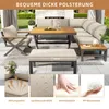 Merax Gartenmöbel Set mit X-Design und Metallrahmen, Produktbild-Vorschau 10