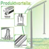 Jopassy ringhiera per scale 150cm 3 bretelle in acciaio Anteprima dell’immagine prodotto 7