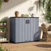 COSTWAY, armadietto da giardino, casetta da giardino con 2 Anteprima dell’immagine prodotto 2