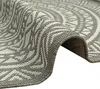 Tapis rond d'extérieur à motifs ethniques - gris et blanc Voir les images du produit 3