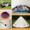 Wigwam Tipi Indianerzelt SKANDIKA Tipii 12 personen teepee Produktbild-Vorschau 4