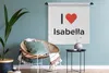 MuchoWow® Wandteppich Wandbehang Ich liebe - Isabella - Produktbild-Vorschau 4