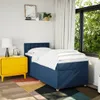 Boxspringbett mit Matratze Blau 90x190 cm Stoff Produktbild-Vorschau 3