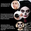 Sada na líčenie na Halloween: farby na tvár a telo, biela, Náhľad obrázku produktu 5