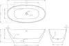 Mai & Mai Freistehende Badewanne Weiß 170x79x56 cm Oval Produktbild-Vorschau 7
