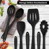 set di 8 utensili da cucina in silicone nero - Resistente Anteprima dell’immagine prodotto 6