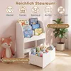 COSTWAY Kinder Bücherregal, 3-stufiges Montessori Produktbild-Vorschau 4