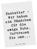Mr. & Mrs. Panda Ansichtskarte Spruch Bestatter Fürsorge - Produktbild-Vorschau 1