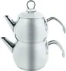 A product shot of a stacked teapot set. Produktbild-Vorschau