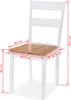 vidaXL Chaises de salle à manger 2 pcs. Blanc Bois massif Voir les images du produit 10