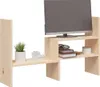 vidaXL Stojan na monitor (39-72)x17x43 cm z masívneho Náhľad obrázku produktu 4