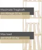 STOLMAK Holzregal Eckregal 83x170x38 cm Kiefernholz Produktbild-Vorschau 9