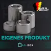 AG-BOX Distanzhülse 15x10,5x10 Aluminium, 5 Stück Produktbild-Vorschau 3