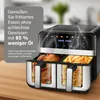 Doppelkammer-Heißluftfritteuse 2x5L, Airfryer 10L, Produktbild-Vorschau 6