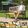 Akord Záhradná Lavička Ružová/Čierna, Prírodné Drevo Náhľad obrázku produktu 9