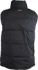 A black puffer vest with a high collar, shown from the back. Anteprima dell’immagine prodotto