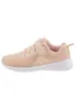 A side view of a single pink and white Kappa sneaker against a white background. Podgląd zdjęcia produktu