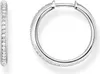 Thomas Sabo CR673-051-14 Silber-Creolen Ohrringe Weiße Steine Pavé 1 Voir les images du produit