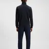 Hugo Boss Pullover Stehkragen dunkelblau einfarbig Produktbild-Vorschau 6