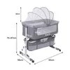 Berceau Lit d'appoint Co-Sleeper avec moustiquaire et Voir les images du produit 5
