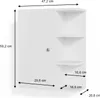 Szafka łazienkowa Vicco Fynn Biały 47.2 x 59.2 cm, Model Podgląd zdjęcia produktu 3