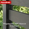 Floordirekt WPC Sichtschutzzaun Milos 180x180 cm Anthrazit Produktbild-Vorschau 4
