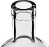 Close-up of the neck of a clear glass bottle. Voir les images du produit