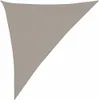 vidaXL Tenda da sole 160 g/m² triangolare Grigio chiaro Anteprima dell’immagine prodotto 1