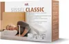 A product box for a Sissel Classic orthopedic neck pillow, featuring an image of a woman sleeping on the pillow. Produktbild-Vorschau