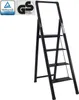 Alu Trittleiter 4-stufig schwarz klappbar mit Handlauf bis Produktbild-Vorschau 2