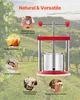 A juice press machine is shown in a vineyard setting, with various lifestyle images and text highlighting its features. Náhľad obrázku produktu