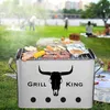 Obdĺžnikový gril BBQ-Grill King, zinok, 32x20x20 cm, Náhľad obrázku produktu 6