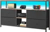 LED TV stojan 137x30x78cm - 4 zásuvky, 2 priehradky a Náhľad obrázku produktu 8