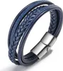 Marineblaues geflochtenes Armband mit Magnetverschluss, 19 Produktbild-Vorschau 1