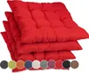 Sunnypillow 4er Set Stuhlkissen mit Bändern 45x45 cm Produktbild-Vorschau 1