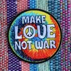 Aufnäher - Make love not war - bunt - Patch Produktbild-Vorschau 4
